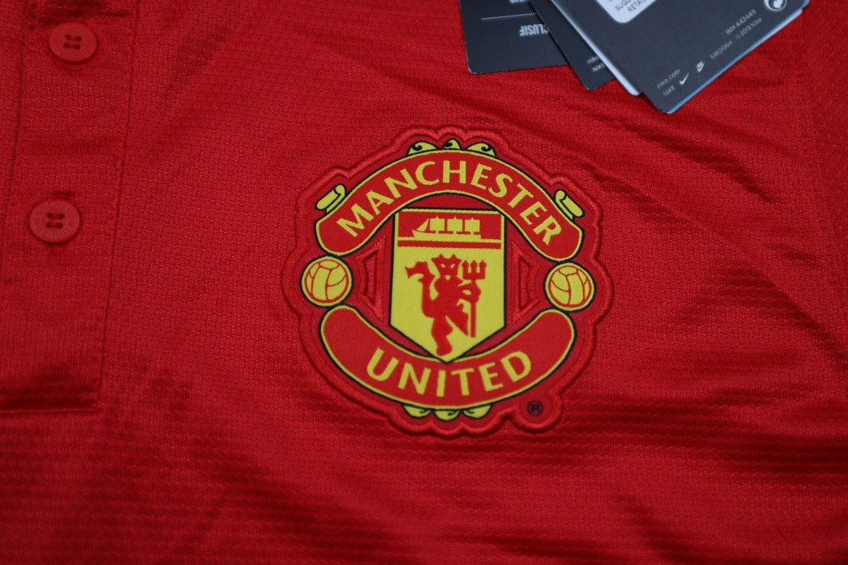 Manchester United 13/14 Home Nike Dri-Fit L/S Jersey Men's Medium
