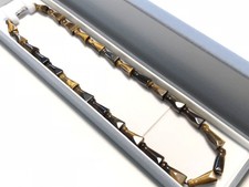 Tiger eye tiger eye s SILVER 23.0g design necklace  