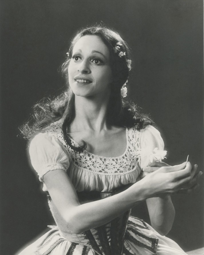 Eva Evdokimova Estrella De Ballet Bailarina Con Flor Margarita Arte Vintage Foto