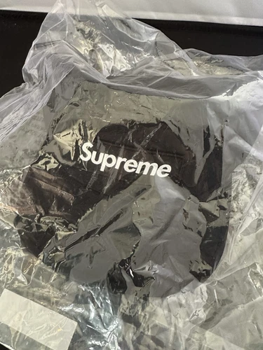 ?Casquette de Camp Supreme Gore Tex NOIRE SS25 IMPERMÉABLE Sangle Réfléchissante 3M