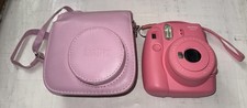 Fujifilm Instax Mini 9 Instant Camera Pink W/ Case Wrist Strap Selfie Mirror