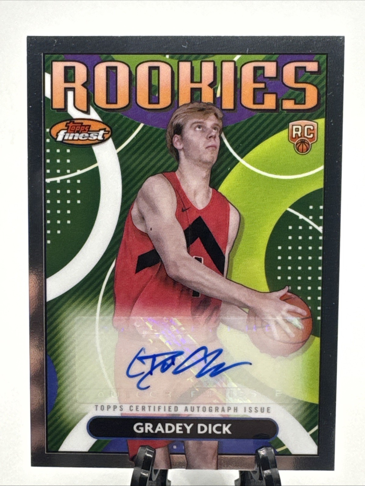 2023-24 Topps Finest Rookie Finest Auto Gradey Dick #RFA-GD Auto RC