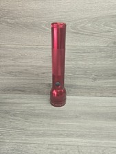 Red 2 D Cell Maglite Flashlight Made In USA