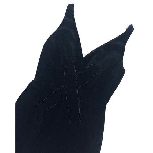 Moschino Couture, Vintage Moschino Couture! Black Sheath Dress Criss-Cross Stitch US 8 IT 42 1990s