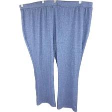 Attitudes by Renee Regular Casa Cozy Pull-On Pants Heather Navy 3X Stretch