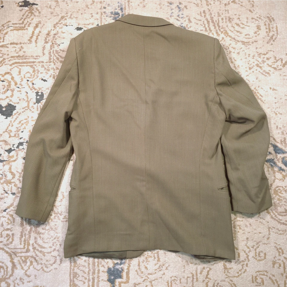 Giorgio Armani Mani Hombre Traje Chaqueta Deportiva Talla 46 Verde Oliva Pura Lana Nueva Foto 2 de 4