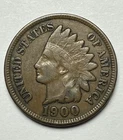 1900 1¢ Indian Head Cent VF “Liberty on Headdress” BN