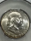 1954-s Franklin Half Dollar, CACG MS65, Original Mint Set, Free shipping