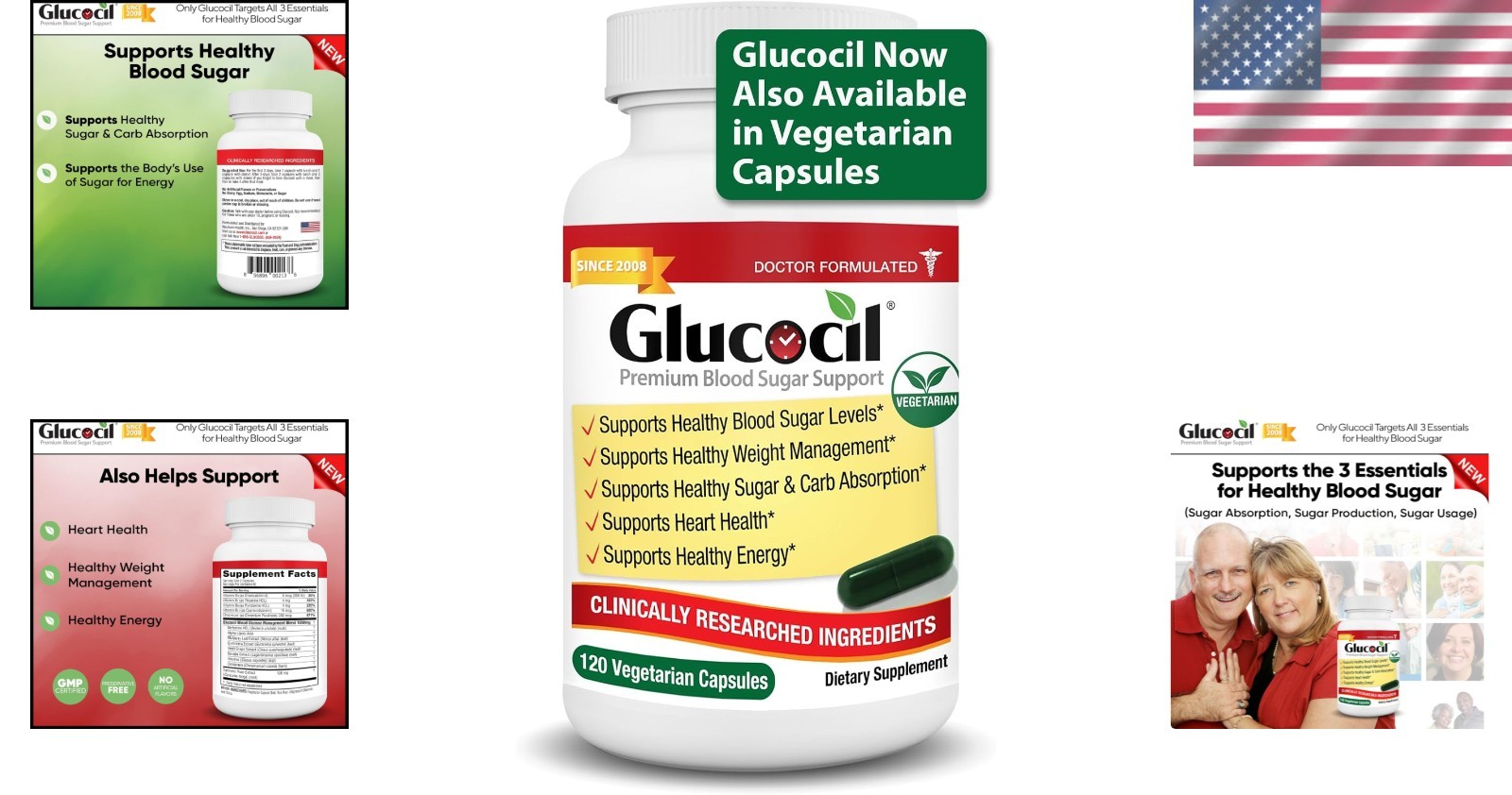 120 Vegetarian Capsules for Heart Health & Blood Sugar Balance - Berberine Blend thumbnail 2