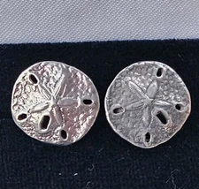 JAMES AVERY RETIRED STERLING SILVER SAND DOLLAR Earrings - RARE !!!