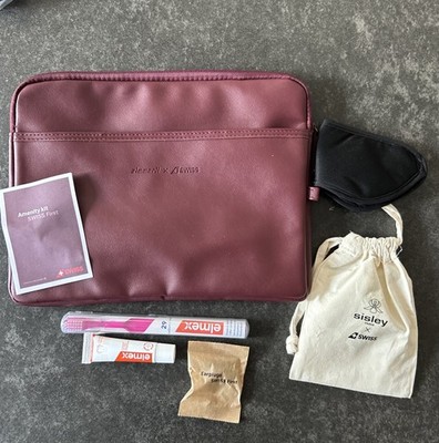 SWISS First Class Amenity Kit Zimmerli bordeaux NEU mit Inhalt