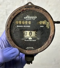 Antique Stewart Magnetic Type Speedometer For Model T Gas Oil Auto Car Part Vtg
