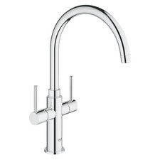 Grohe Ambi Cosmopolitan Dual Lever Kitchen Mixer Tap - Chrome 30190000