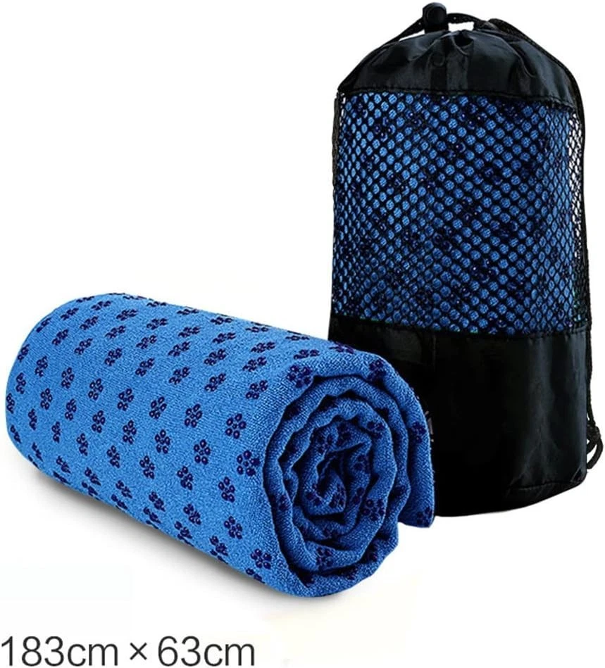 Mikrofaser Hot Yoga Handtuch, Yoga Mat 183x63cm rutschfest Fitnesstuch Weich ... - Bild 3 von 4