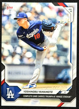 2026 Topps Now Yoshinobu Yamamoto 470 Complete Game At Yankee Stadium La 2026 Topps Now Yoshinobu Yamamoto 470 Complete Game At Yankee Stadium La