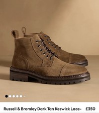 kenswick russell and bromley mens brown suede boot size 43