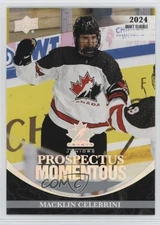 2023 Upper Deck Team Canada Juniors Prospectus Momentous Macklin Celebrini #PM-8