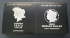 2023 Morgan and Peace Silver Dollar $1 Proof Strike Coin - San Francisco Mint
