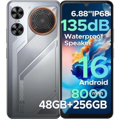 DOOGEE M30 48GB+256GB IP68 Waterproof Smartphone 8000mAh Android 16 8 Core Handy