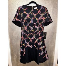 Ted Baker London Vianna Romcom Wedding Floral Short Sleeve Fit  Flare Dress