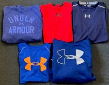Under Armour Lot Of 5 - Boys Size M Hooie And Shirts