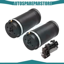 3PCS Rear Air Suspension Spring & Compressor For Mercedes W251 R320 R350 R500