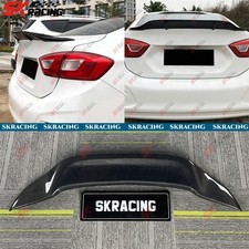 For Chevrolet Cruze 2011-15 2016-19 Forgedcarbon Fiber Rear Trunk Spoiler Wing