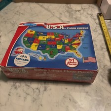 Melissa  Doug USA Map Floor Puzzle 51pcs 3  X 2  Early Brain Development Toy