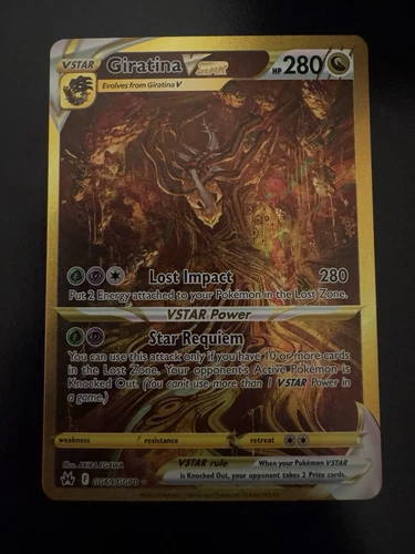 Giratina VSTAR (Secret) GG69/GG70 Crown Zenith: Galarian Gallery Holo