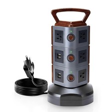 Surge Protector Power Strip Tower -Power Tower Outlet with USB Ports -Extensi...