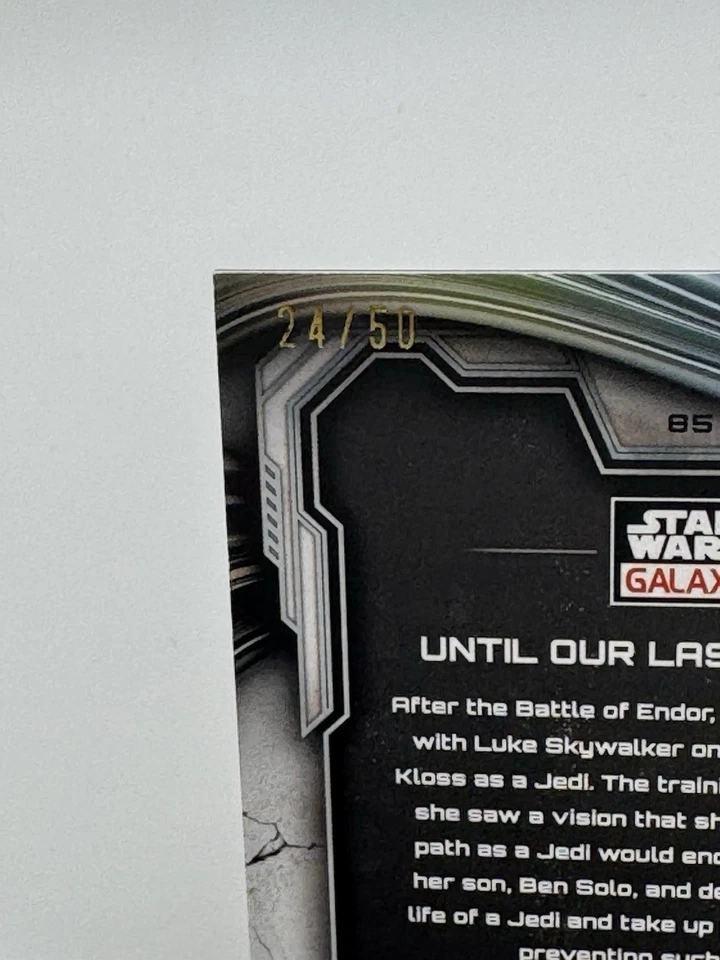 2025 Topps Star Wars Galaxy Until Our Last Breathe No85 — Mojo Refractor 24/50 - Изображение 3 из 3