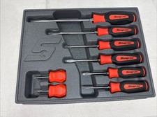 Snap-on Pakty067 8-pc Combination Screwdriver Set Red Grip Snap-on Pakty067 8-pc Combination Screwdriver Set Red Grip
