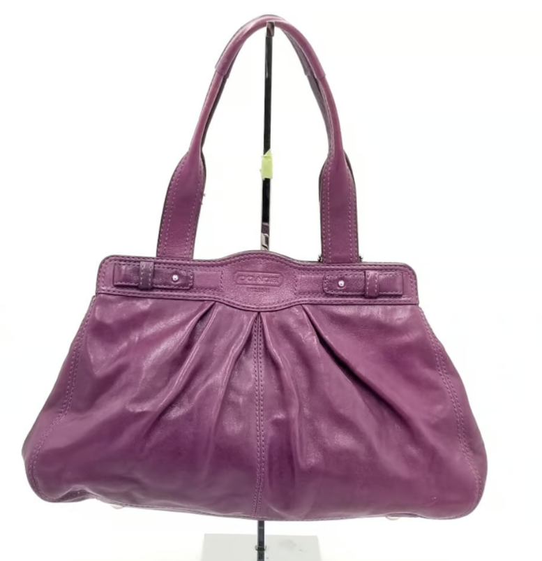 Coach Garnet Gathered Purple Magic Bag Tote/Shoulder Bag | eBay