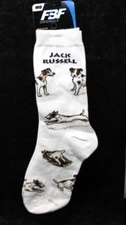 Adult Medium JACK RUSSELL Dog Breed Poses Footwear Dog Socks (Nice Sock Quality)