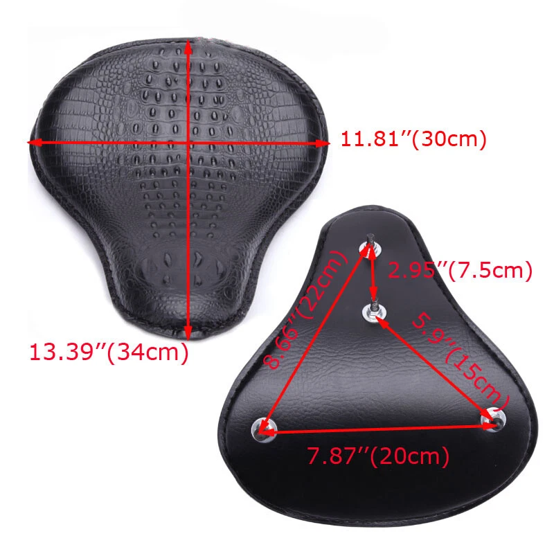 Para Suzuki Boulevard C50 M50 S50 C90 M90 Bobber Moto Muelle Asiento Solo 13" Foto 2 de 4