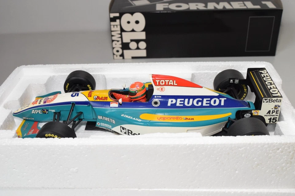 A63 1:18 180 950015 MINICHAMPS F1 FORMULA 1 JORDAN PEUGEOT EJR 195 E. IRVINE MIB - Bild 2 von 4