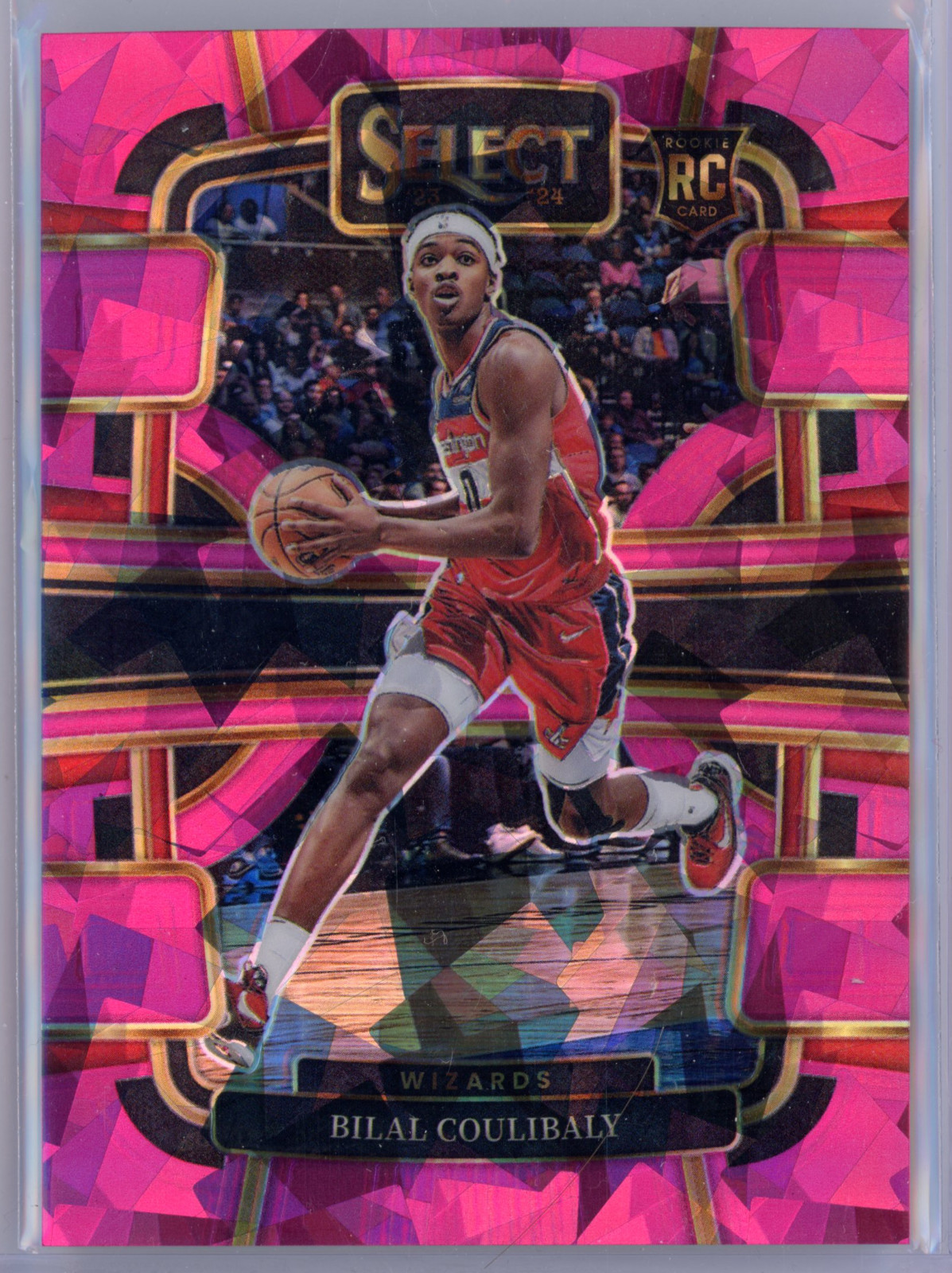2023-24 Select Bilal Coulibaly Pink Cracked Ice /99 Rookie RC Concourse #97