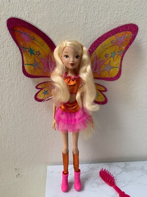 Rare Winx Club Believix  Stella doll 2012 with fluttering wings