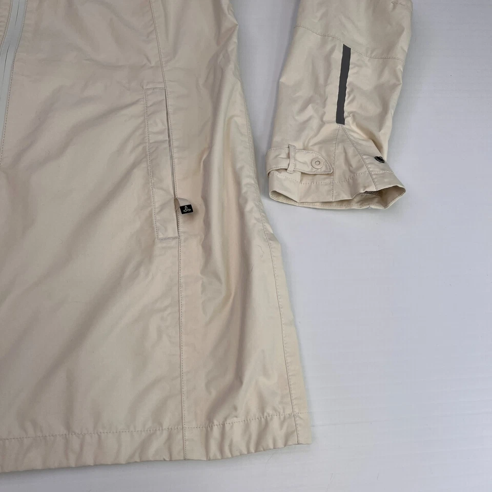 Chaqueta Prana Mujer Pequeña Kylie Lluvia Cremallera Capucha Bolsillo Ventilación Impermeable Abrigo Core Go Foto 4 de 4