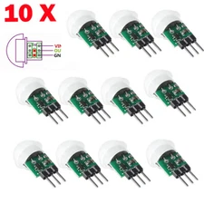 10x PIR Motion Body Human Sensor AM312 IR Infrared Detector DC 2.7-12V