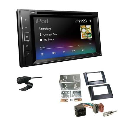 Pioneer 2-DIN Autoradio Bluetooth CD/DVD USB für Fiat Stilo 2001-2008 schwarz