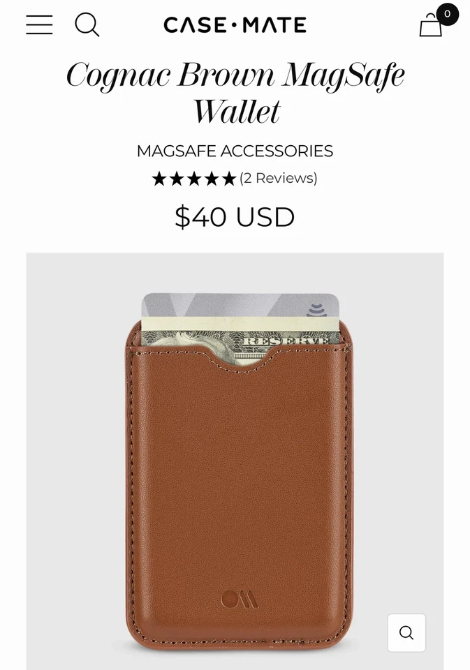 Nuevo En Caja Estuche Mate Billetera Portatarjetas Funciona con MagSafe Compatible iPhone Foto 4 de 4