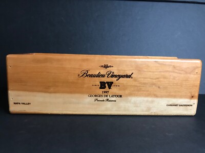 BEAULIEU VINEYARD NAPA 1997 GEORGES DE LATOUR WOODEN WINE BEAULIEU VINEYARD NAPA 1997 GEORGES DE LATOUR WOODEN WINE