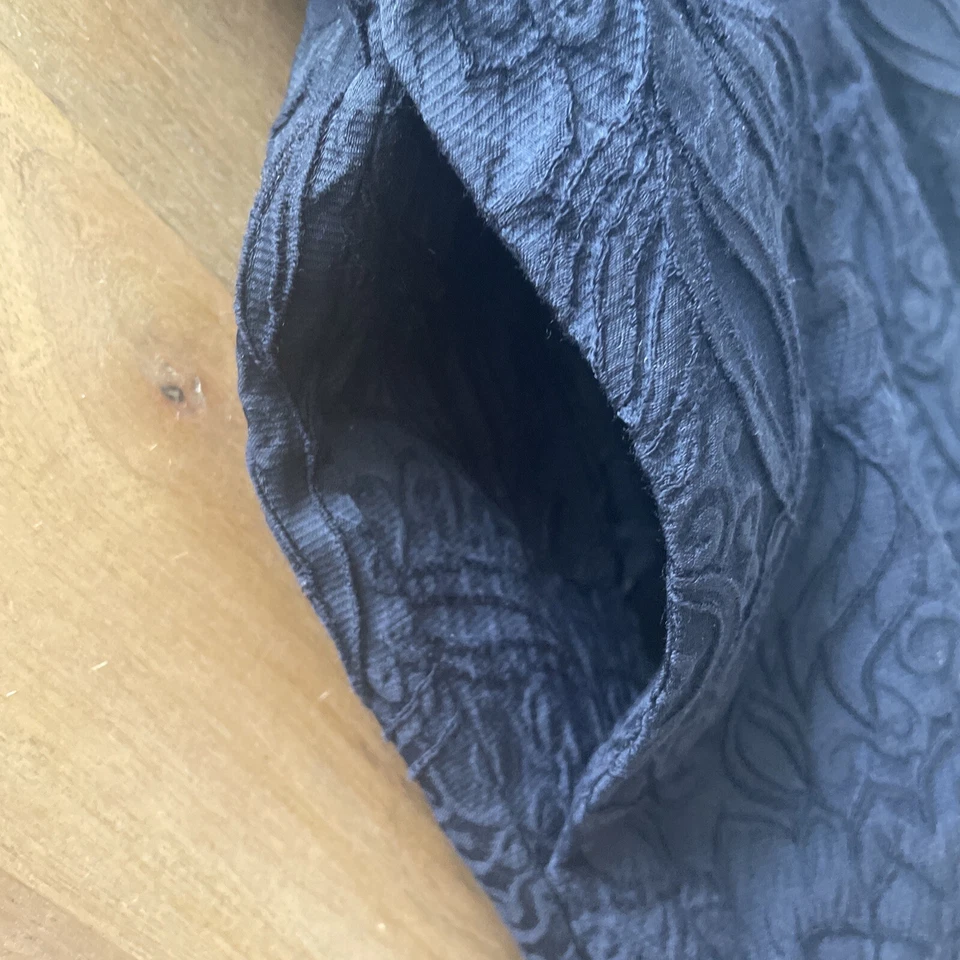 Vestido midi Love Moschino azul jacquard floral bordado para mujer talla 2 Foto 4 de 4