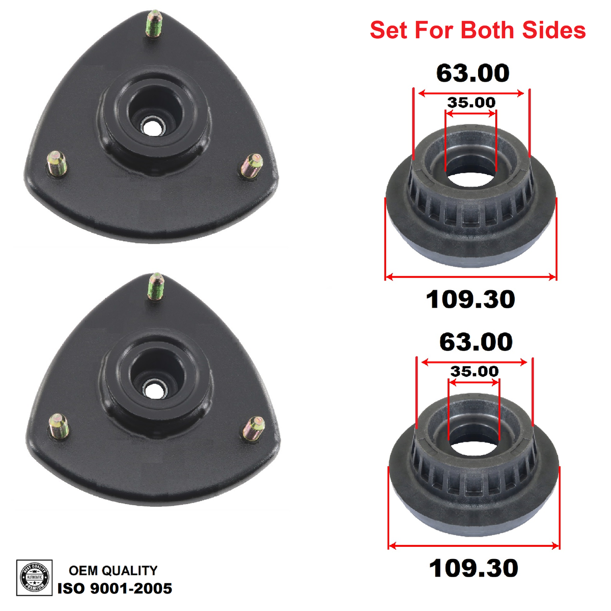 KYB Strut Mount 2013-2021 Mazda 3, 3 Sport, 6, CX-3, CX-5