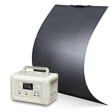 ALLPOWERS Power Station Solar Generator LiFePO4 With Flexible Solar Panel 200W
