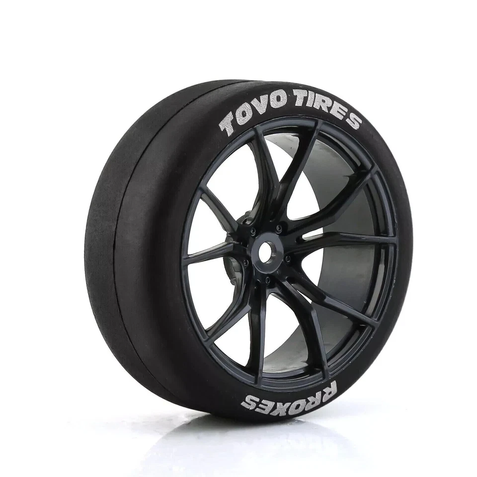 1/10 Onroad Rc Car Wheels Tires Set For Tamiya Hpi Hsp Traxxas Nitro 4-tec 2.0 - Image 2 of 4