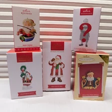 HALLMARK KEEPSAKE ASSORTED ORNAMENTS   (LOT OF 5 TOTAL)