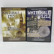 2 x 8 Audio CD Sets Radio Spirits WHITEHALL 1212 True Stores of Scotland Yard