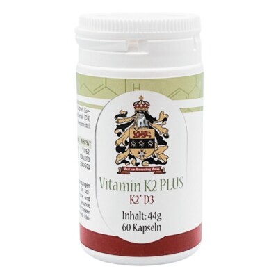 Vitamin K2 plus Vitamin D3 plus Calcium | 60 Kapseln